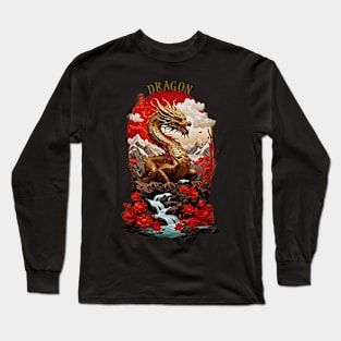 Golden Dragon Majesty Long Sleeve T-Shirt